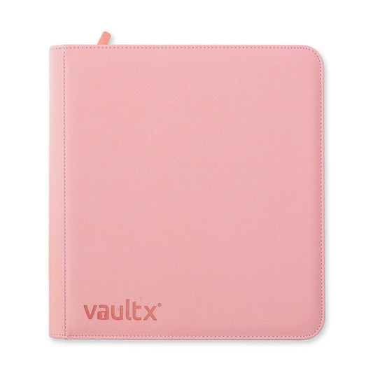VaultX Just Pink 12-Pocket Exo-Tec Premium Zip Binder