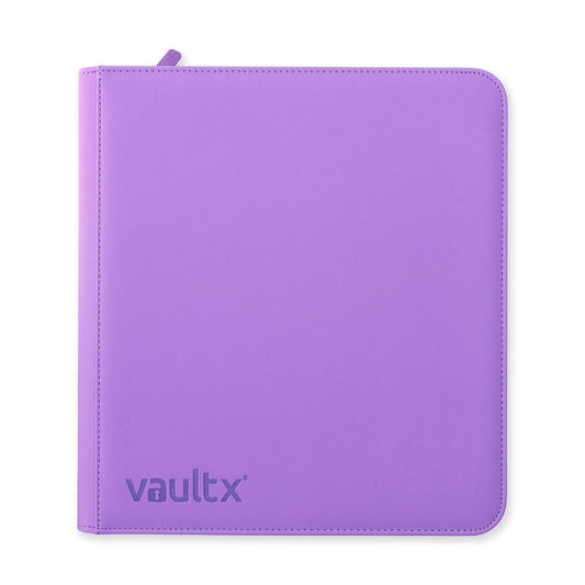 VaultX Just Purple 12-Pocket Exo-Tec Premium Zip Binder