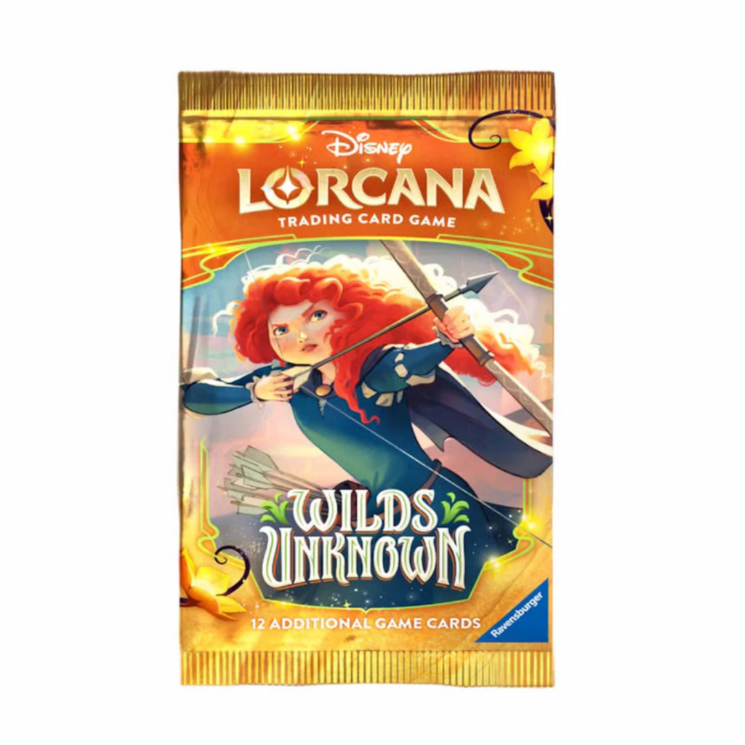 Disney Lorcana Wilds Unknown booster pack; artwork may vary