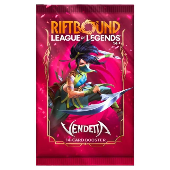 Riftbound League of Legends Vendetta booster pack; artwork may vary